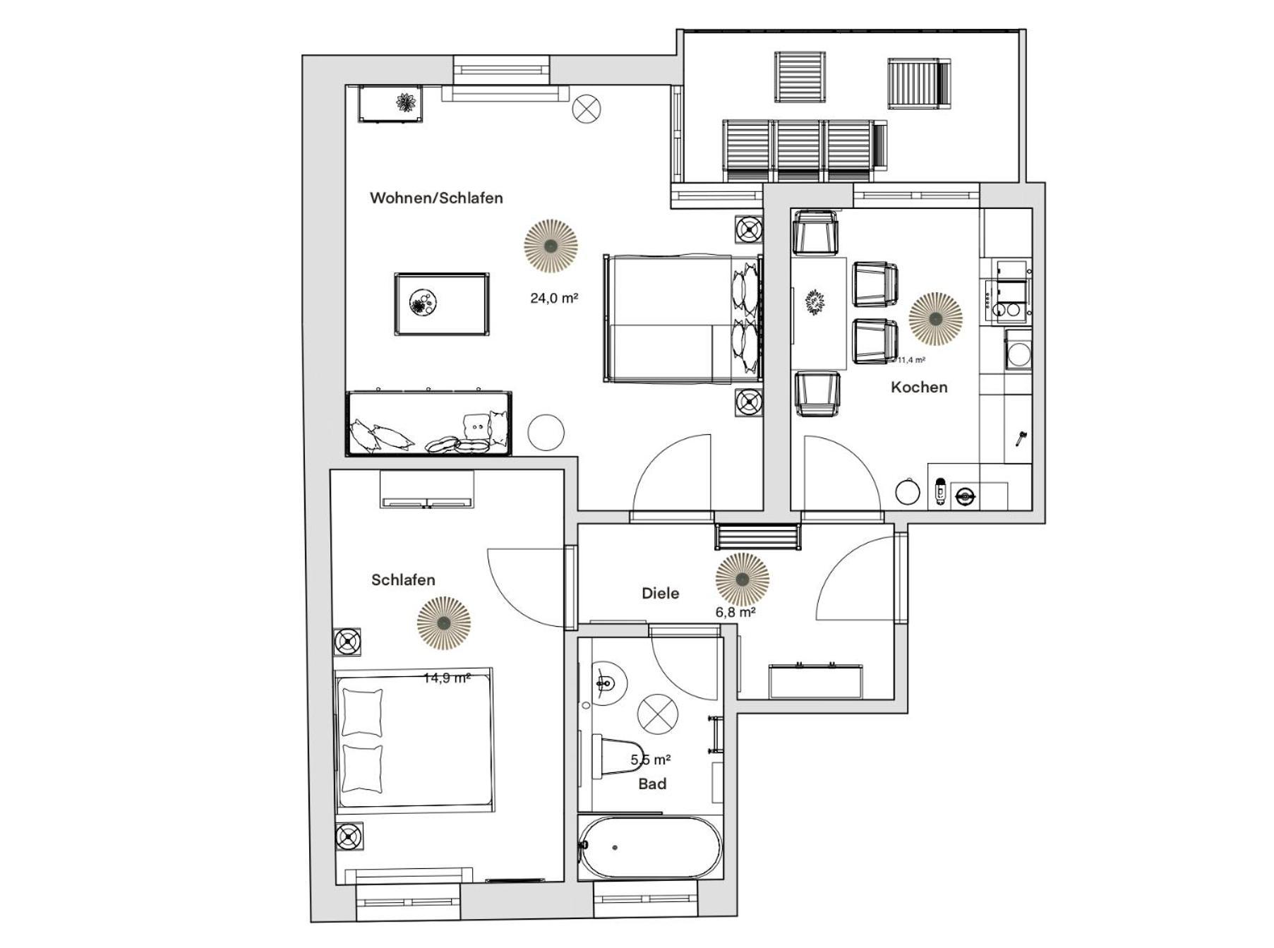 Pineapple Apartments Dresden Zwinger IV - 65 Qm - 1X Free Parking エクステリア 写真